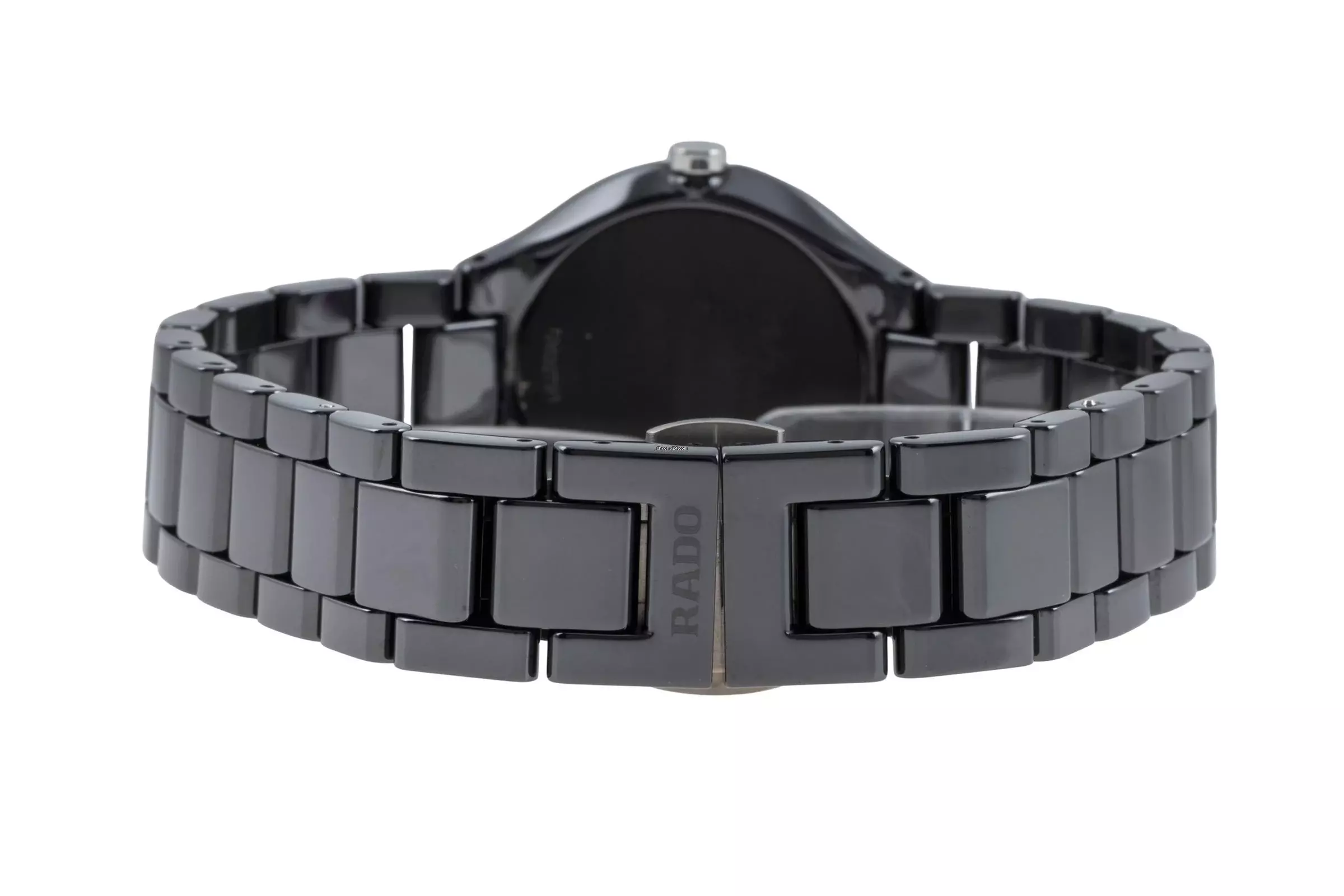 Thumbnail von Rado True Thinline Black Dial Black CeramicDamenuhr Ref. 01.420.0742.3.071 B&P