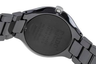 Thumbnail von Rado True Thinline Black Dial Black CeramicDamenuhr Ref. 01.420.0742.3.071 B&P
