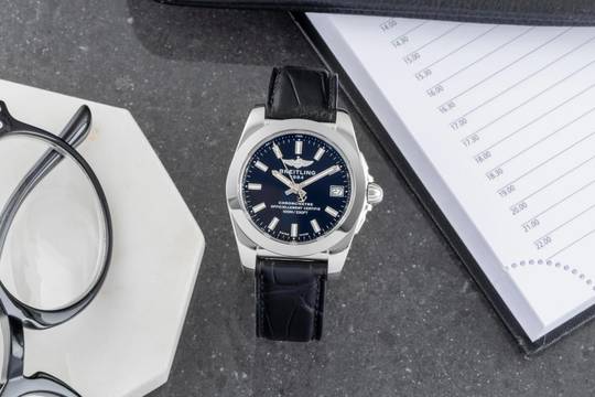  Breitling Galactic 36 Black Dial Edelstahl Quarz Herrenuhr Ref. W7433012/BE08 