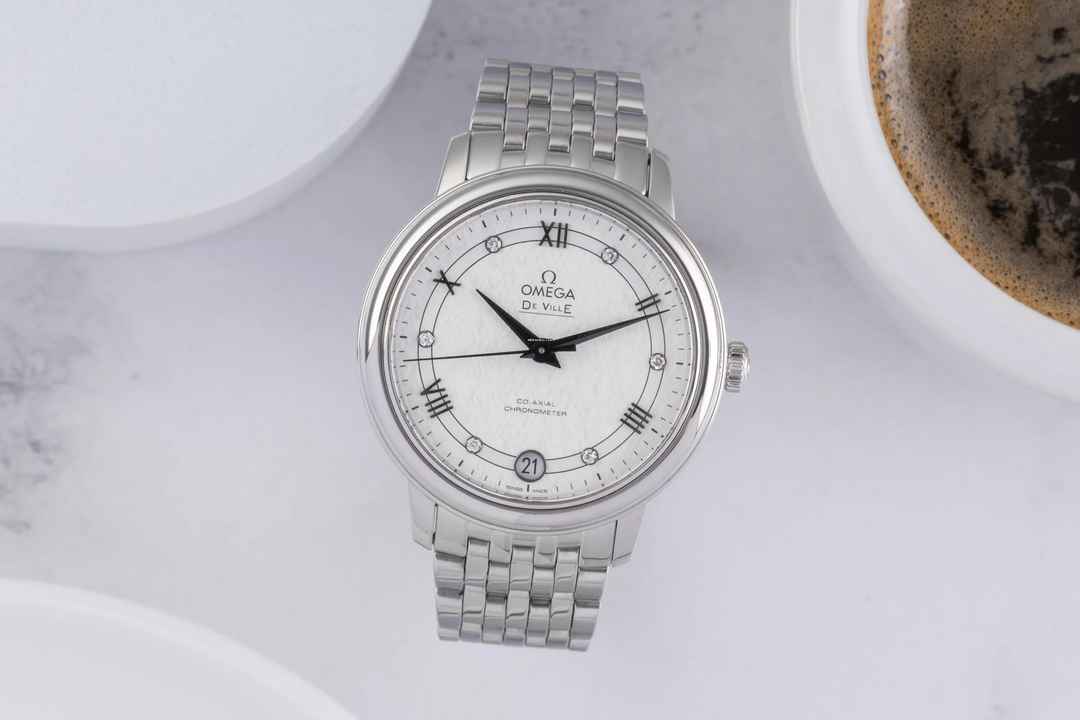  Omega De Ville Prestige Stahl Automatik Damenuhr Diamonds Ref. 424.10.33.20.52.002 