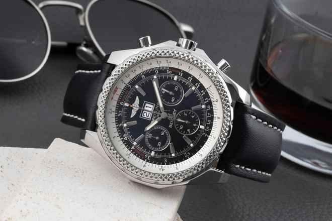  Breitling Bentley 6.75 Chronograph Edelstahl Automatik Herrenuhr Ref. A44362 