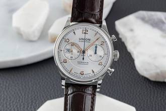 Thumbnail von Union Glashütte Noramis Chronograph Stahl Automatik Ref. D012.427.16.037.01 B&P