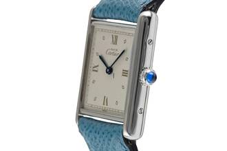 Thumbnail von Cartier Tank must Tank LM 925 Silber Quarz Herrenuhr Medium Size Ref. 690006