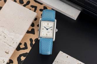 Thumbnail von Cartier Tank must Tank LM 925 Silber Quarz Herrenuhr Medium Size Ref. 690006