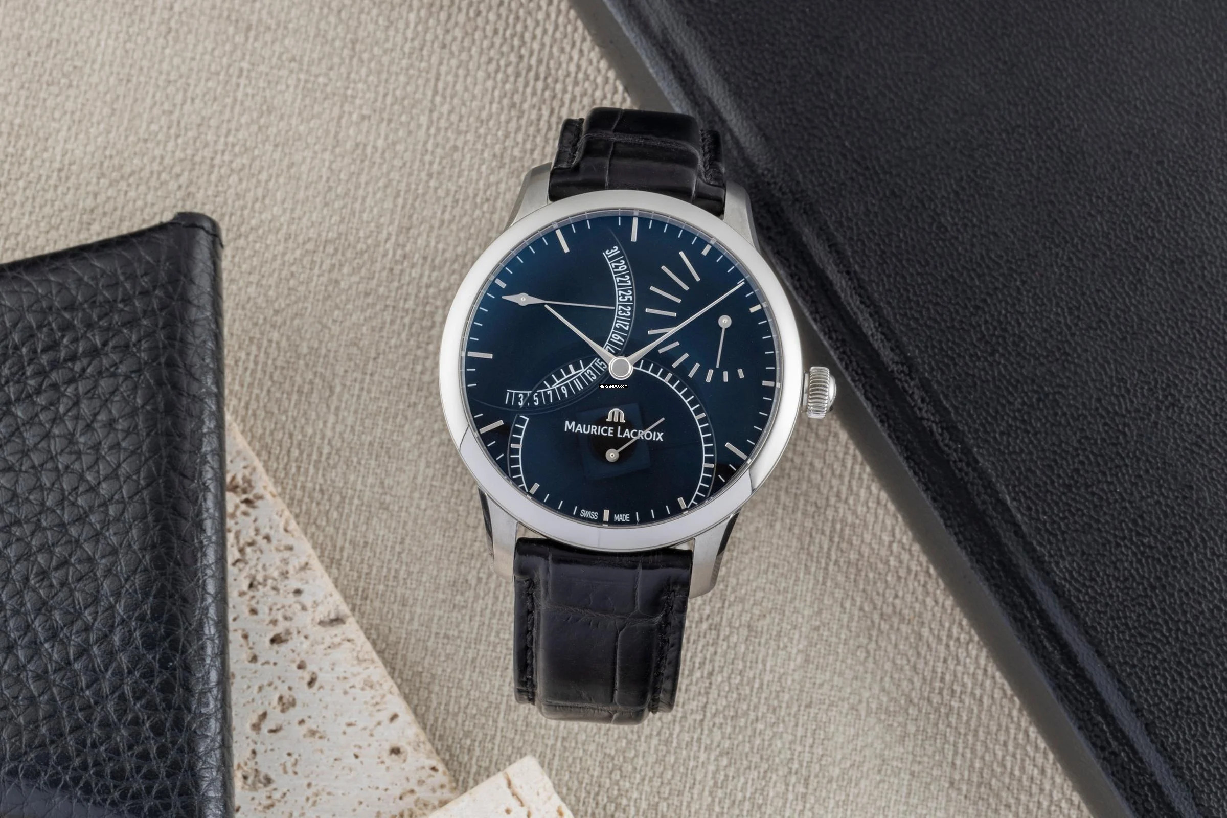 Thumbnail von Maurice Lacroix Masterpiece Stahl Automatik Herrenuhr Ref. MP6508 Box & Papiere