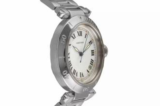 Thumbnail von Cartier Pasha de Cartier Plongeur White Roman Automatik Herrenuhr Ref W31005H3