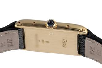 Thumbnail von Cartier Tank Arrondie 18k Gold Handaufzug Herrenuhr Medium Ref. 96041 81722500