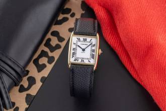 Thumbnail von Cartier Tank Arrondie 18k Gold Handaufzug Herrenuhr Medium Ref. 96041 81722500