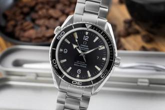 Thumbnail von Omega Seamaster Planet Ocean 45,5 Automatik Co Axial Ref. 2200.50.00 B&P