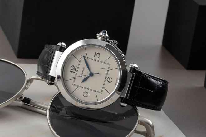  Cartier Pasha de Cartier 42MM Edelstahl Automatik Herrenuhr Ref. W3107255 2730 