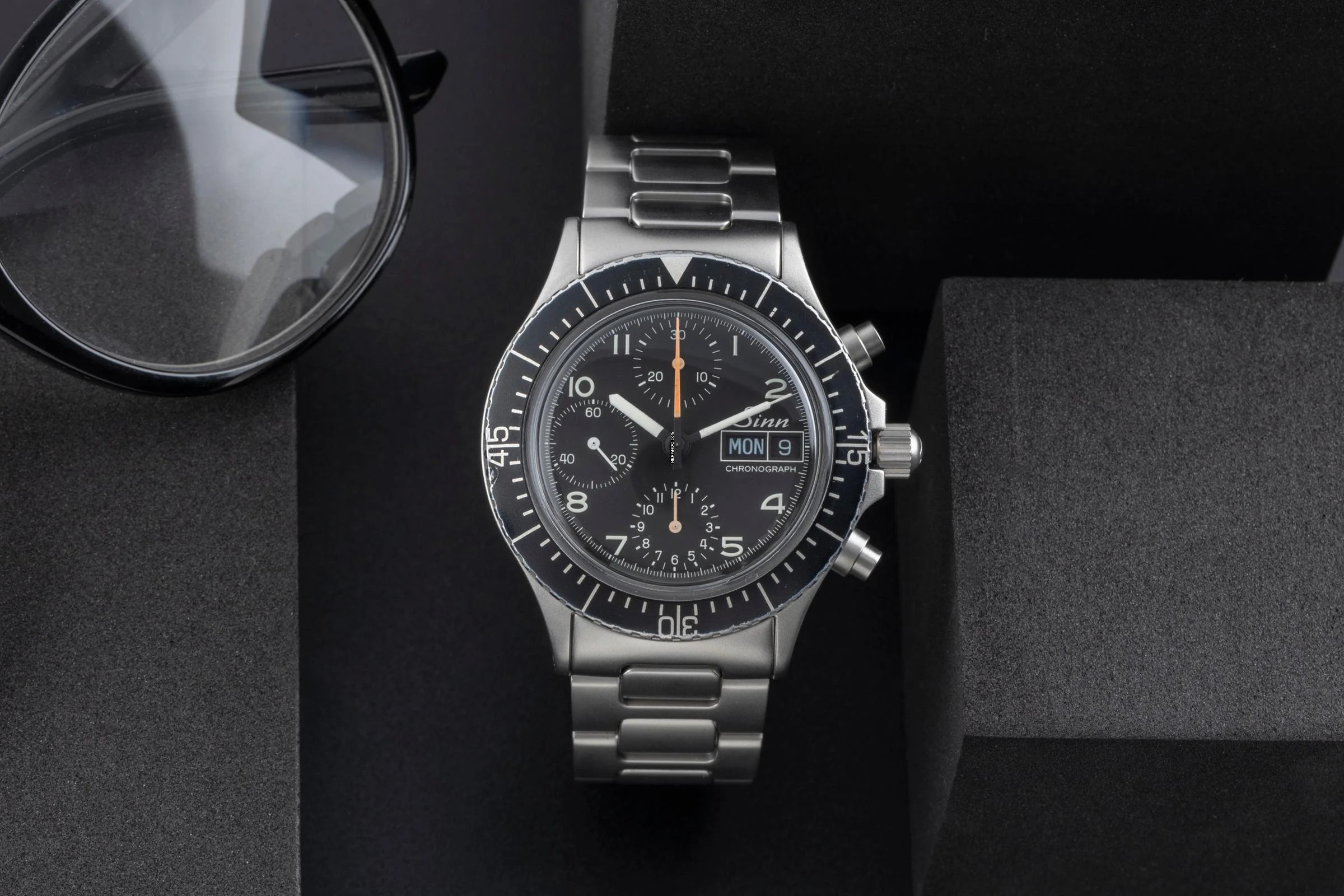  Sinn 256 Universal Chronograph Stahl Automatik Ref. 256.010 