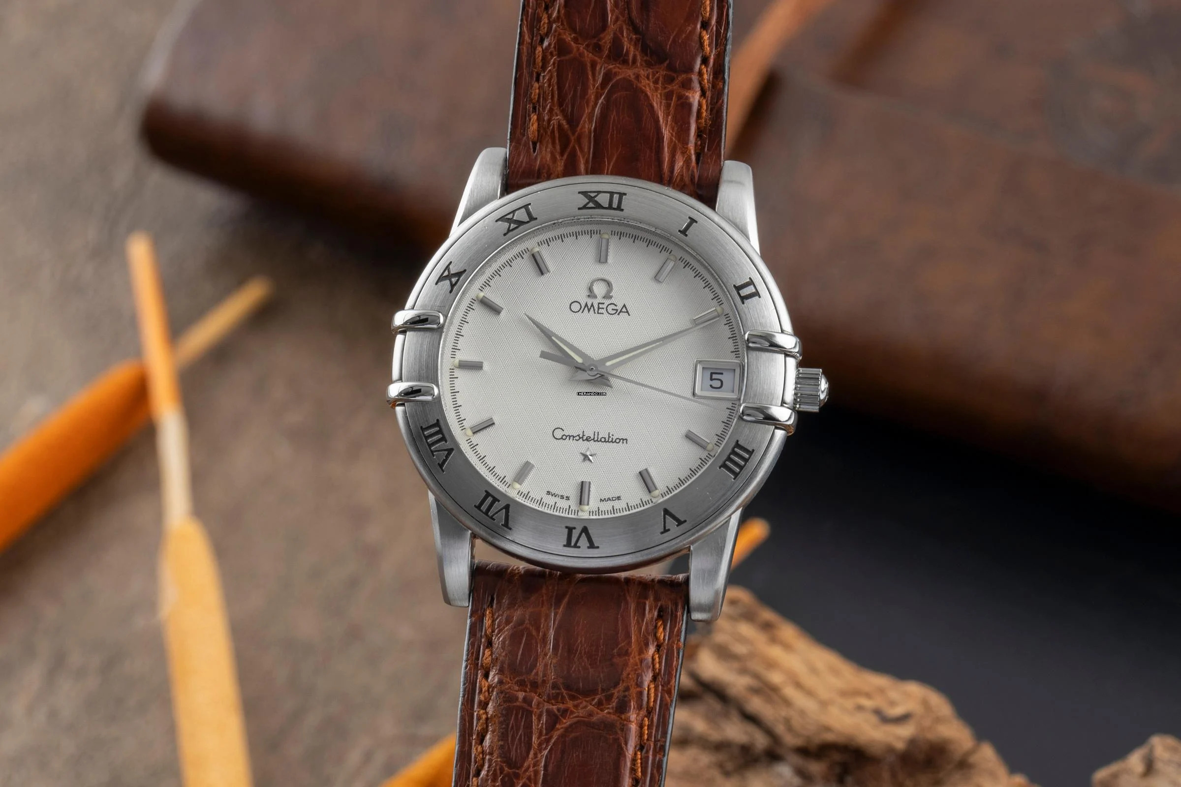  Omega Constellation Edelstahl Datum medium Ref. 196.1201 Klassiker 