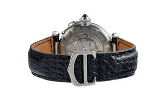 Thumbnail von Cartier Pasha GMT Power Reserve Automatik Stahl Herrenuhr Ref. W3103755