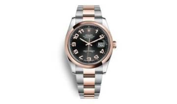 Thumbnail von Rolex Datejust 36 36MM - Rolesor Everose - Black Arabic Dial - Roulette Date Wheel 116201 2012