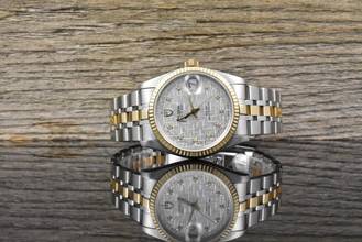 Thumbnail von Tudor Prince Date 74033 NOS / UNGETRAGEN Silver Linen Diamond Dial - 2001