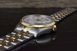 Thumbnail von Tudor Prince Date Day 76213 Very Rare White Dial Automatik - Full Set