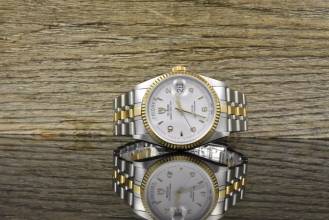 Thumbnail von Tudor Prince Date Day 76213 Very Rare White Dial Automatik - Full Set