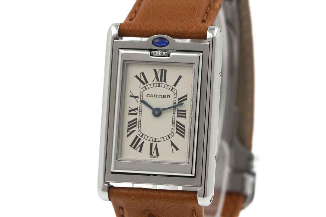  Cartier Tank Basculante 2405 Serviced by Cartier Warranty 