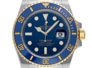 Thumbnail von Rolex Submariner Date Ref.116613LB 2016 Box&Beschreibung wie Neu Vintage Submariner Date Bluesy