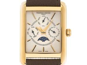 Thumbnail von Frederique Constant Classics Carree Ref.FC-265S4C5 Full Set Neu Classics Carree Vollkalender Mondphase