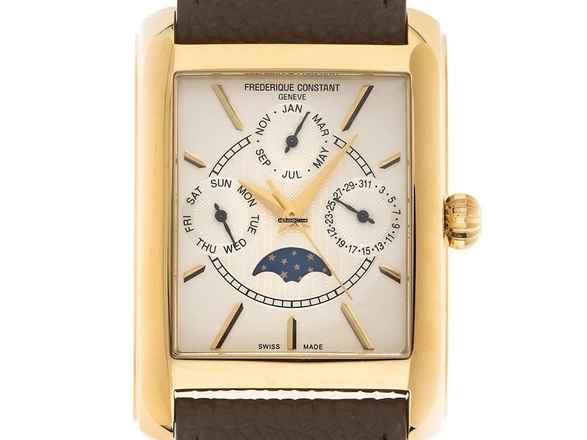  Frederique Constant Classics Carree Ref.FC-265S4C5 Full Set Neu Classics Carree Vollkalender Mondphase 