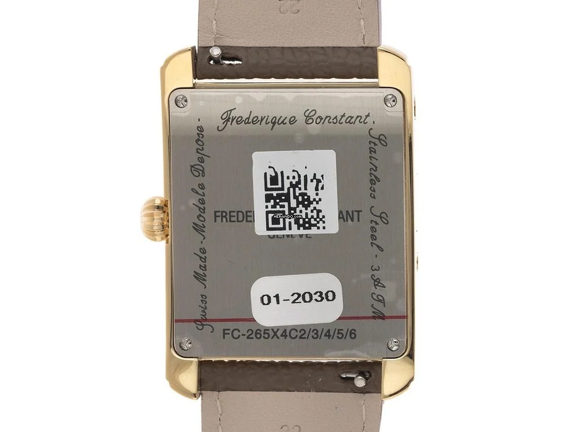 Thumbnail von Frederique Constant Classics Carree Ref.FC-265S4C5 Full Set Neu Classics Carree Vollkalender Mondphase