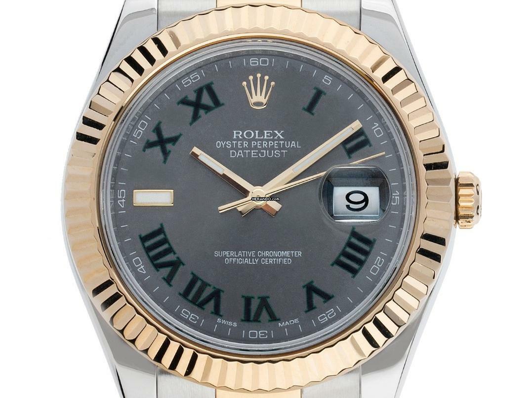  Rolex Datejust II Wimbledon Ref.116333 2010 Full Set wie Neu Vintage Datejust II 