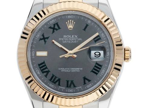  Rolex Datejust II Wimbledon Ref.116333 2010 Full Set wie Neu Vintage Datejust II 
