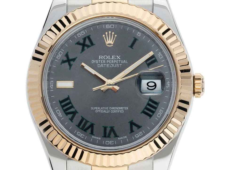  Rolex Datejust II Wimbledon Ref.116333 2010 Full Set wie Neu Vintage Datejust II 