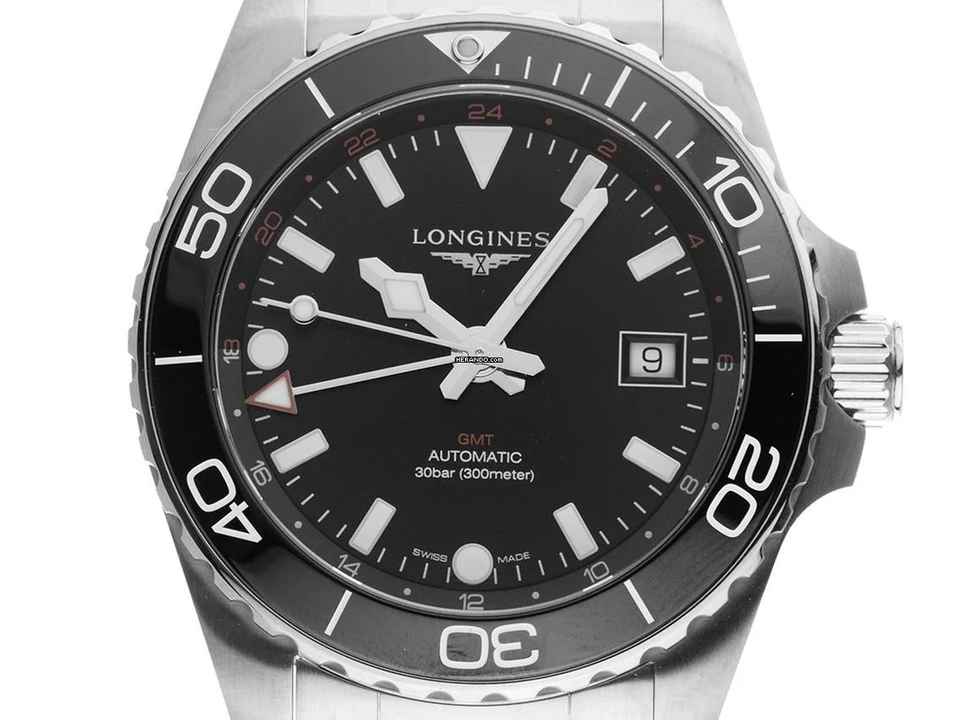  Longines HydroConquest GMT Ref.L3.790.4.56.6 2025 Full Set Ungetragen Hydroconquest GMT 