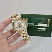 Thumbnail von Rolex Daytona Ouro & Aço White Dial 40mm Automático Completo