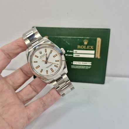  Rolex Milgauss White Dial 40mm Automático Completo 