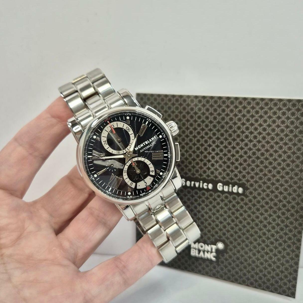  Montblanc 4810 Star Chronograph Full Steel 44mm Automático Completo 