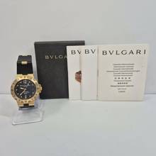 Thumbnail von Bulgari Diagono Scuba Diver Ouro 38mm Automático Completo