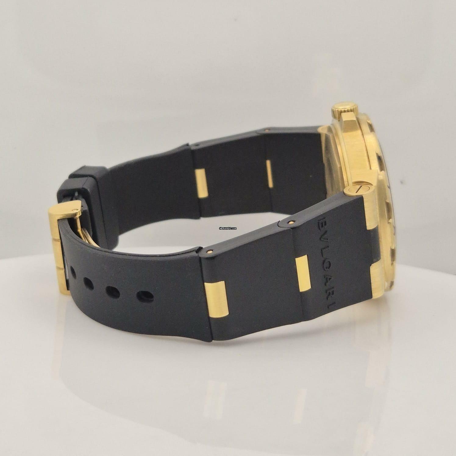 Thumbnail von Bulgari Diagono Scuba Diver Ouro 38mm Automático Completo