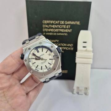  Audemars Piguet Royal Oak Offshore Diver White Dial 42mm Automático Completo 