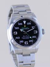 Thumbnail von Rolex Air King Oyster Perpetual Air-King black Dial Green 40mm 126900 Top B+P