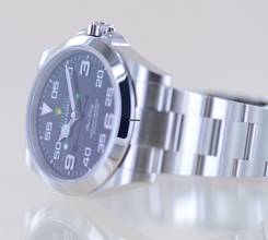 Thumbnail von Rolex Air King Oyster Perpetual Air-King black Dial Green 40mm 126900 Top B+P