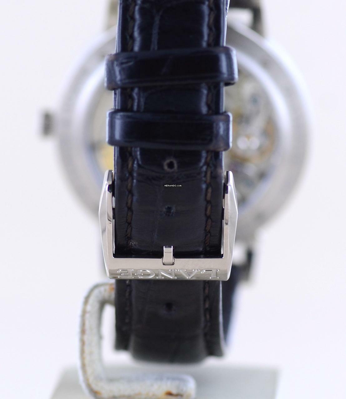 Thumbnail von A. Lange & Söhne Saxonia Grande Saxonia Automatik 18K Weißgold Dornschließe Traumuhr 40mm Glasboden