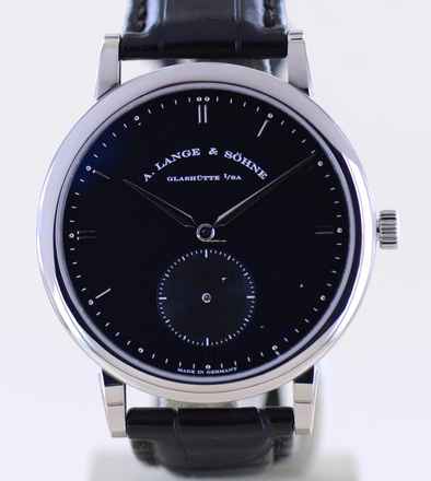  A. Lange & Söhne Saxonia Grande Saxonia Automatik 18K Weißgold Dornschließe Traumuhr 40mm Glasboden 