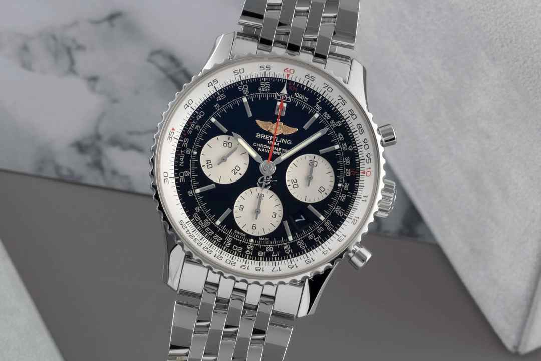  Breitling Navitimer 01 Automatik Edelstahl Ref. AB012012/BB01 B&P 