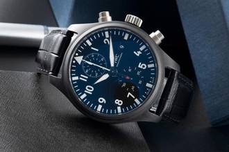 Thumbnail von IWC Fliegeruhr Chronograph Top Gun Pilot Top Gun Ceramic Automatik Herrenuhr Ref. IW389001 B&P