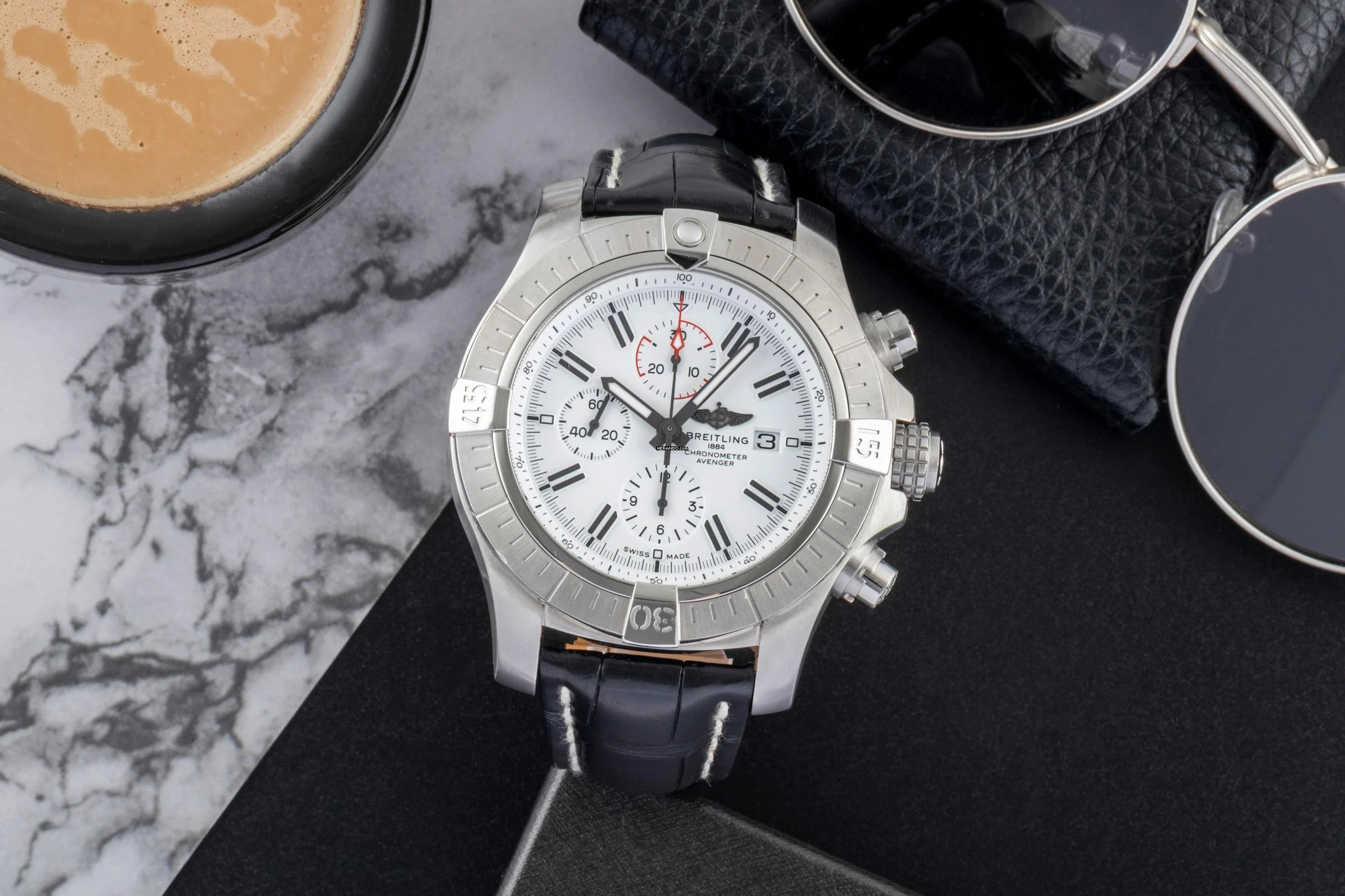 Breitling Super Avenger Chronograph Automatik Stahl Ref. A13375 Limited