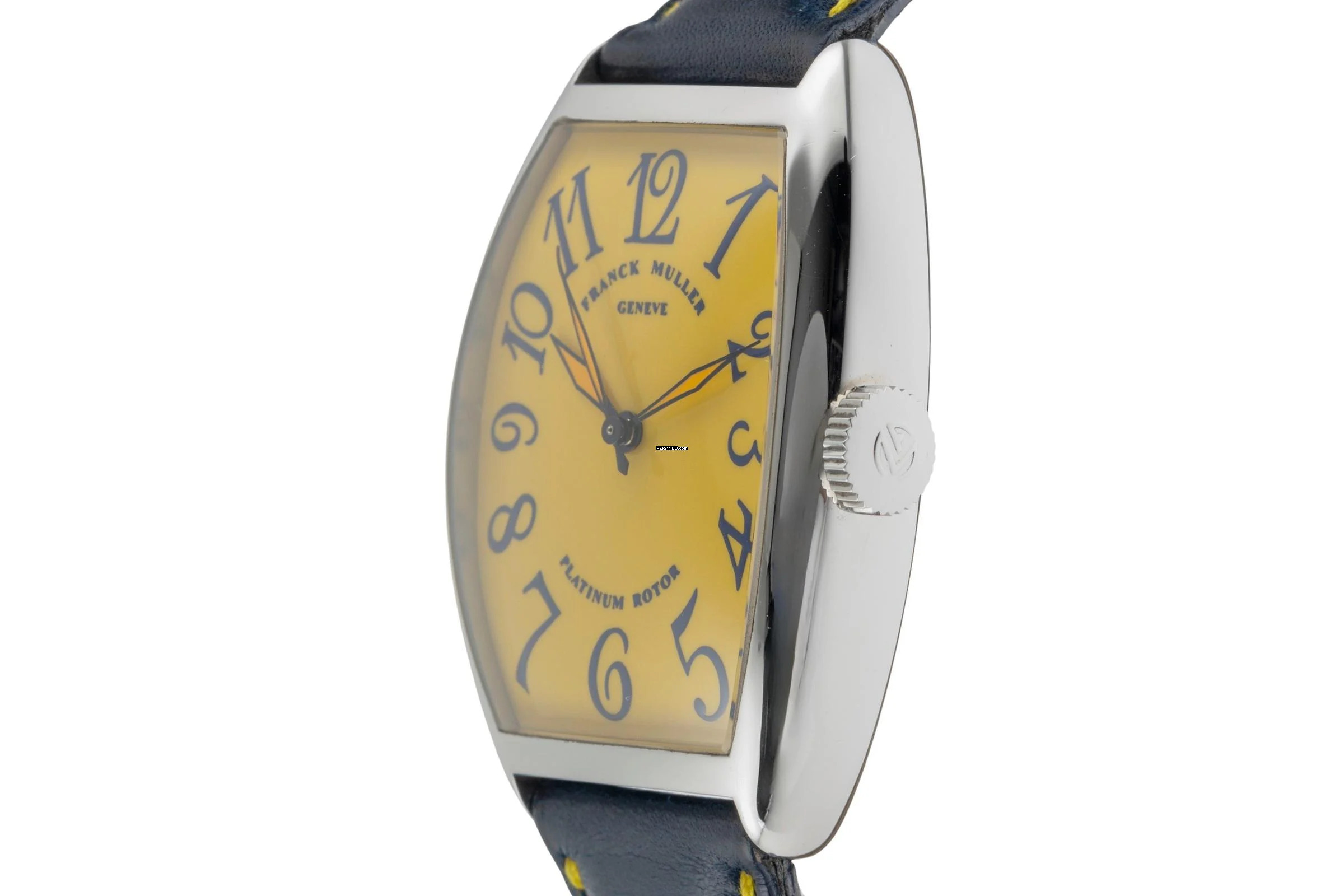 Thumbnail von Franck Muller Casablanca Stahl Yellow Dial Automatik Herrenuhr Ref. 5850