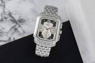 Thumbnail von Glashütte Original Senator Karrée Karreè Edelstahl Chronograph Ref. 39-32-17-04-04 B&P