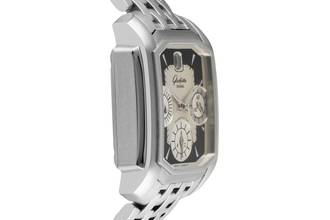 Thumbnail von Glashütte Original Senator Karrée Karreè Edelstahl Chronograph Ref. 39-32-17-04-04 B&P