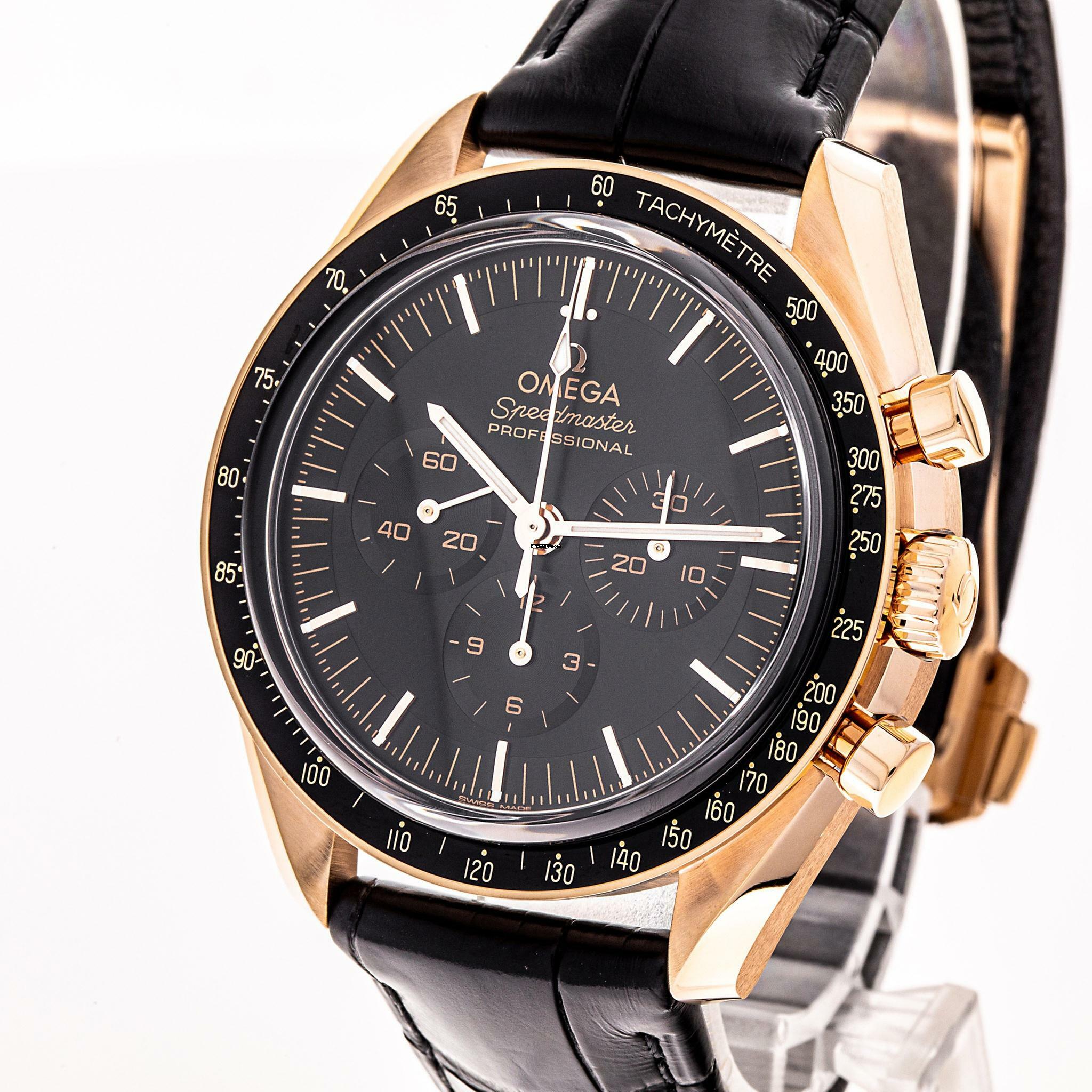  Omega Speedmaster Professional Moonwatch Rosegold – 310.63.42.50.01.001 –NEW & Unworn – 2022 Full Set 