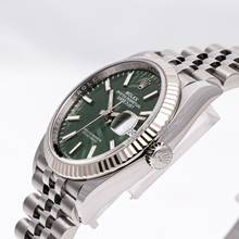 Thumbnail von Rolex Datejust 36 Green Palm Jubilee – 126234 –NEW & Unworn – 02/2023 Full Set