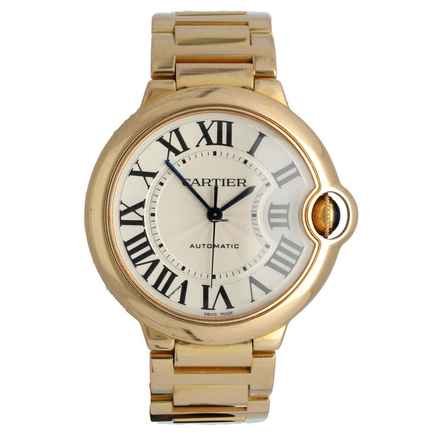  Cartier Ballon Bleu 36mm W69004Z2 18K. RoseGold Silver Index with original Invoice 