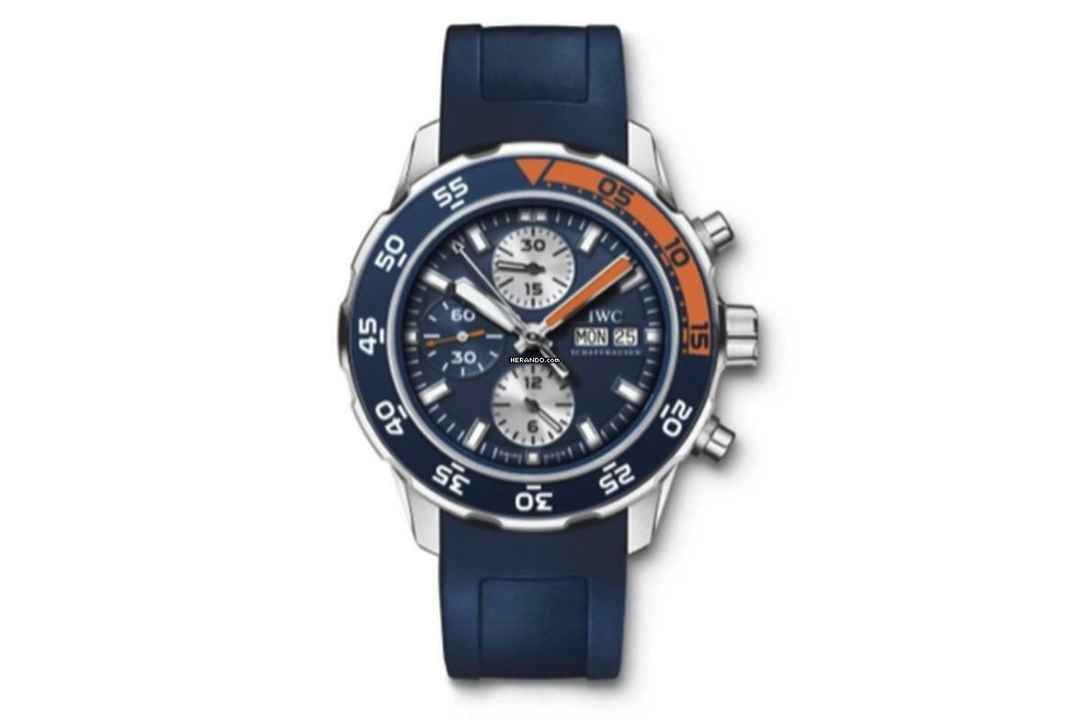  IWC Aquatimer Chronograph Blue Dial - 24 Months Warranty Like New IW3767 